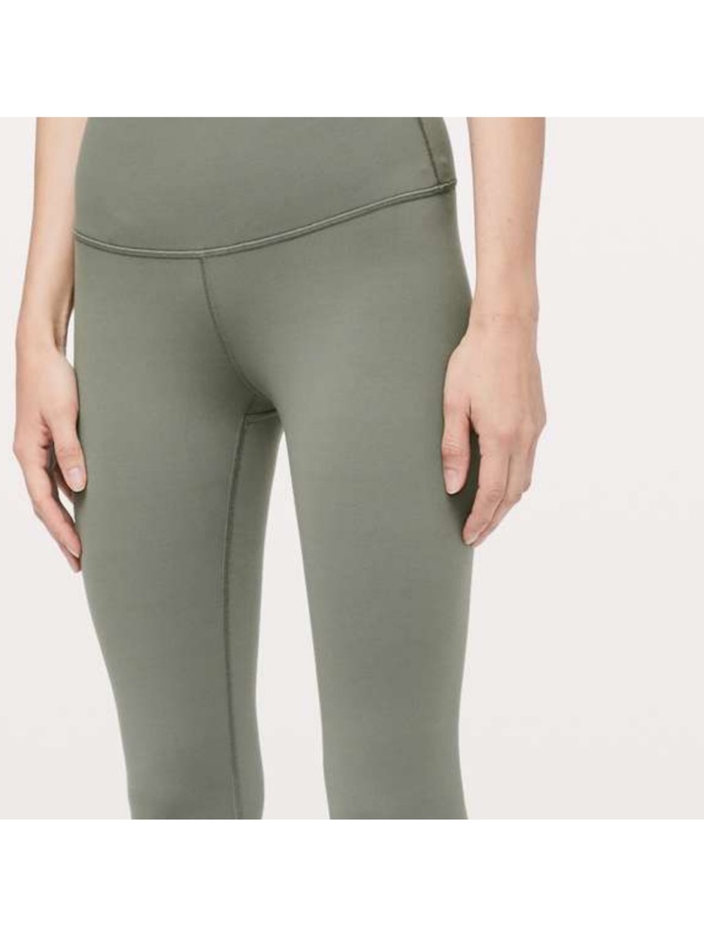 Lululemon Wunder Under High-Rise Capri Tight Full-On Luon 17" Size 4 Grey Sage